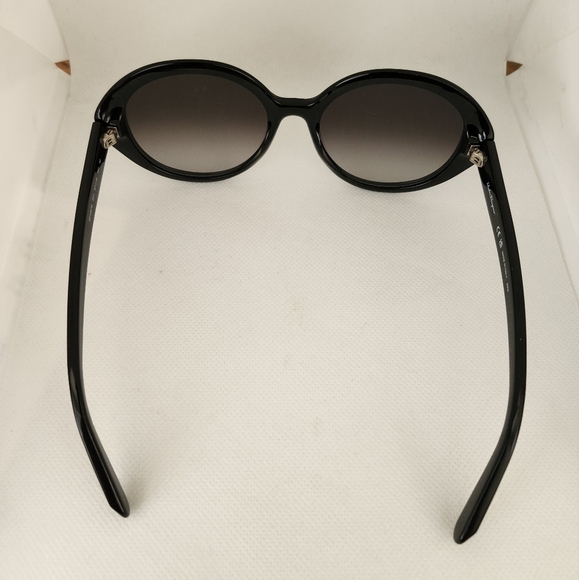 FERRAGAMO 57MM Black Oval Sunglasses main image 4